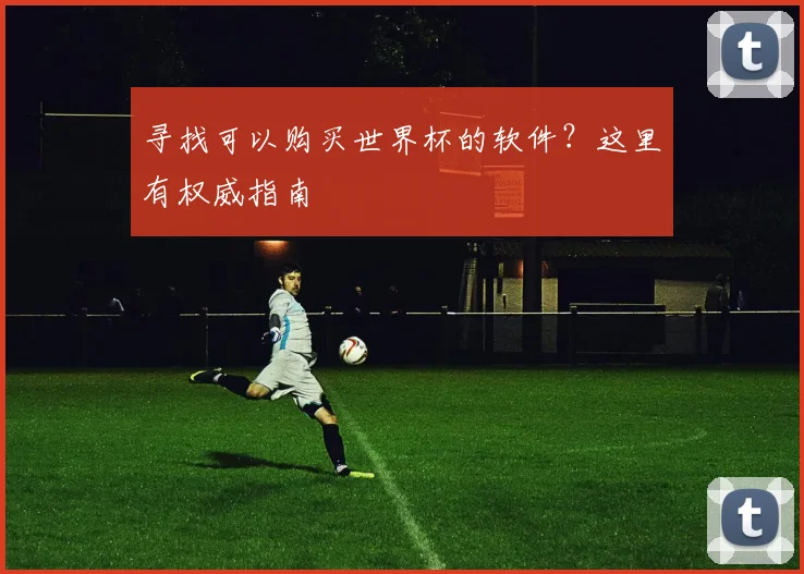 寻找可以购买世界杯的软件？这里有权威指南